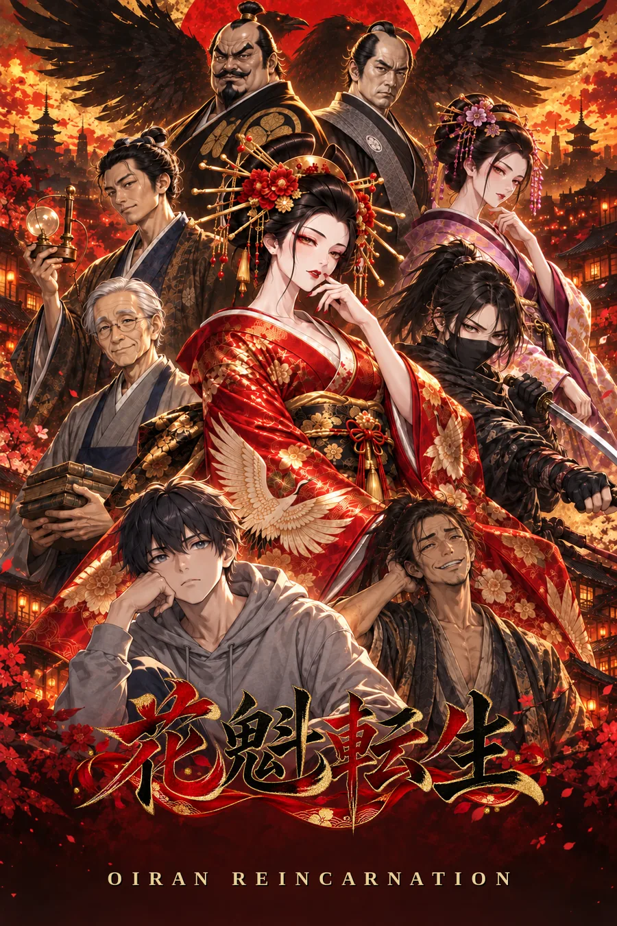 花魁転生 -Oiran Reincarnation- キービジュアル